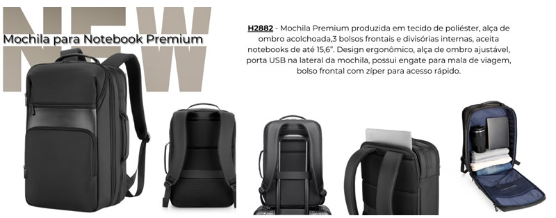 Mochila para Notebook Personalizada para Brinde H2882