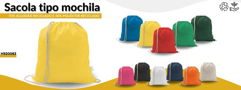 Sacola Tipo Mochila Personalizada H920083