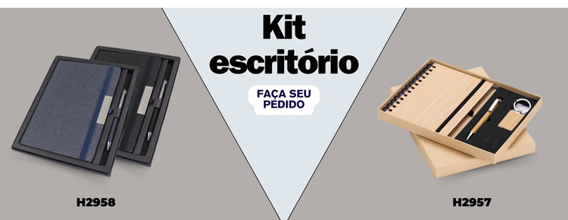 Kits Escritório Personalizados H2958 e H2957