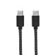 Cabo USB-C de carregamento rápido em PET 100% reciclado (100% rPET)