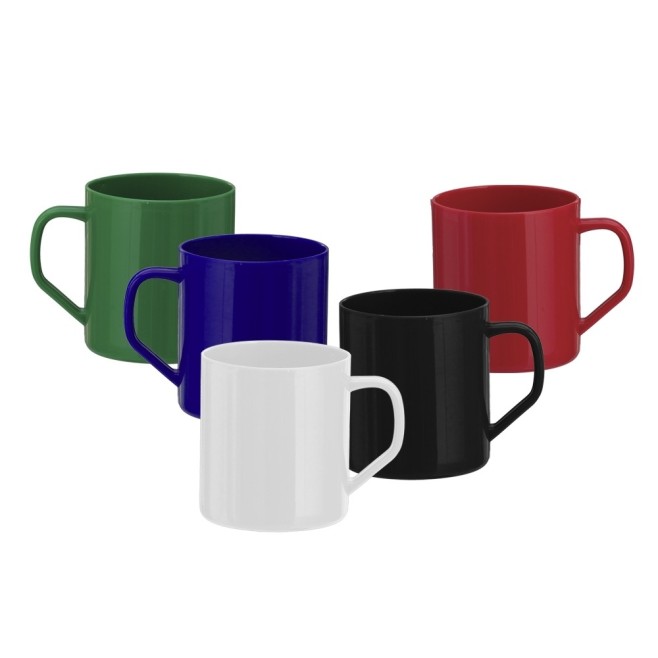 Caneca plástica de 400ml personalizada para brinde - H2861